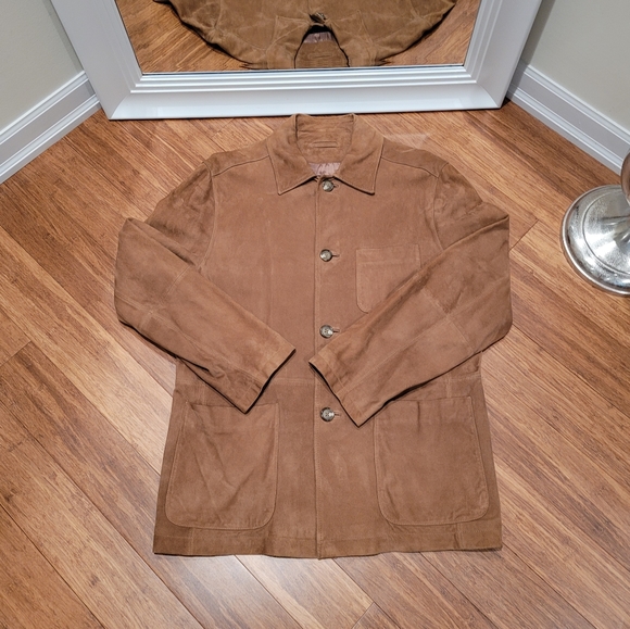 BROOKS BROTHERS MEN'S SUEDE LEATHER BLAZER SIZE S - Picture 4 of 5